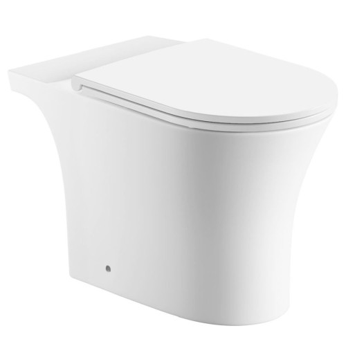 Aqualine PB105-111 VITO miska kompaktu wc Rimless 61x355cm odpływ dolny/tylny biały