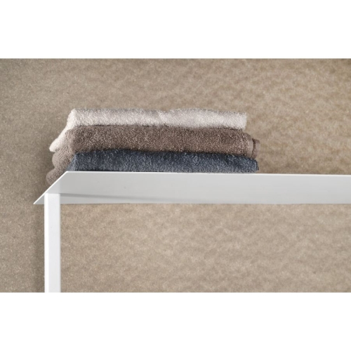 Sapho SKA711 SKA ścienny wieszak na ręczniki z półką 454x1184x252mm biały mat