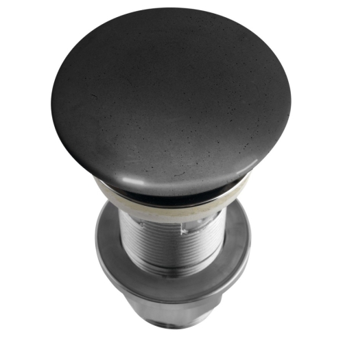 Sapho AS916 Korek umywalkowy 5/4'' klik-klak betonowy grzybek 10-80mm antracyt półpołysk