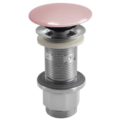 Sapho AS921 Korek umywalkowy 5/4'' klik-klak betonowy grzybek 10-80mm różowy półpołysk
