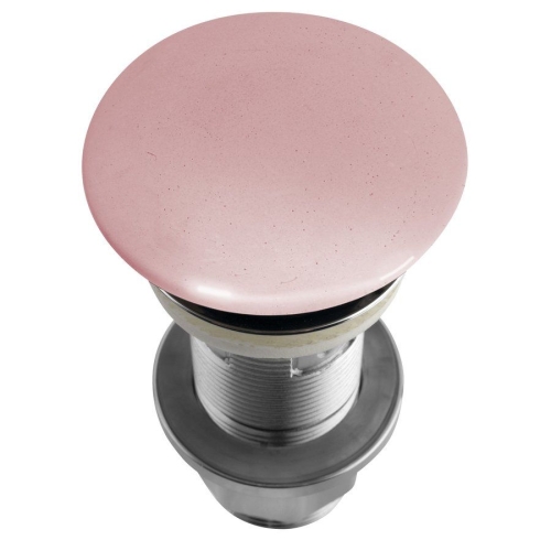 Sapho AS921 Korek umywalkowy 5/4'' klik-klak betonowy grzybek 10-80mm różowy półpołysk