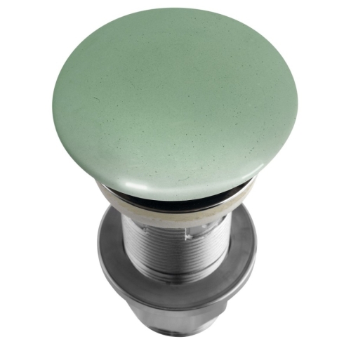 Sapho AS923 Korek umywalkowy 5/4'' klik-klak betonowy grzybek 10-80mm zielony półpołysk