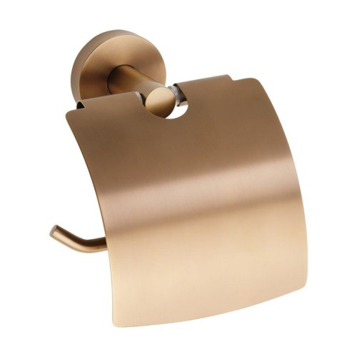 Sapho XR732PG X-ROUND COPPER wieszak na papier toaletowy z klapką miedź mat