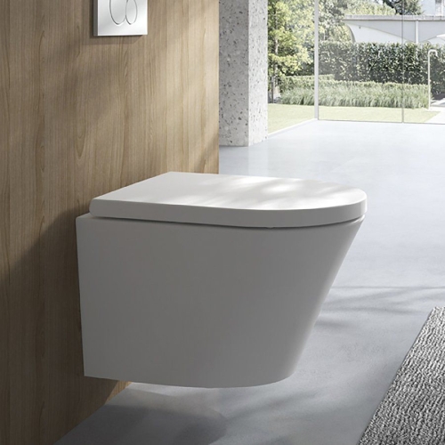 Sapho PZ1012SH PACO SHORT wc wiszące Rimless 36x475cm biały