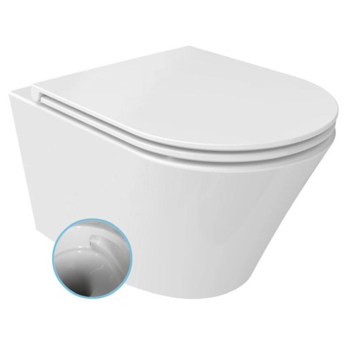 Sapho PZ1012V PACO wc wiszące Vortex Rimless 36x53cm biały