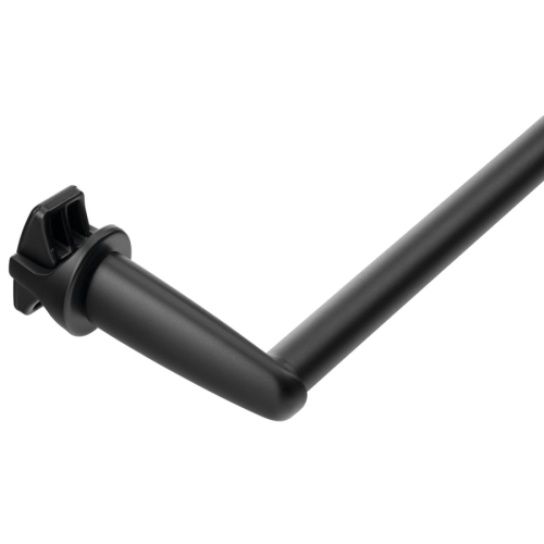 Aqualine IDR-40B Wieszak na ręczniki na grzejnik 36cm prosty czarny mat