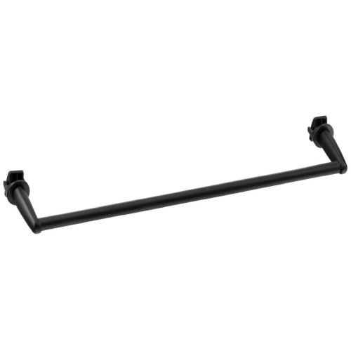 Aqualine IDR-50B Wieszak na ręczniki na grzejnik 46cm prosty czarny mat