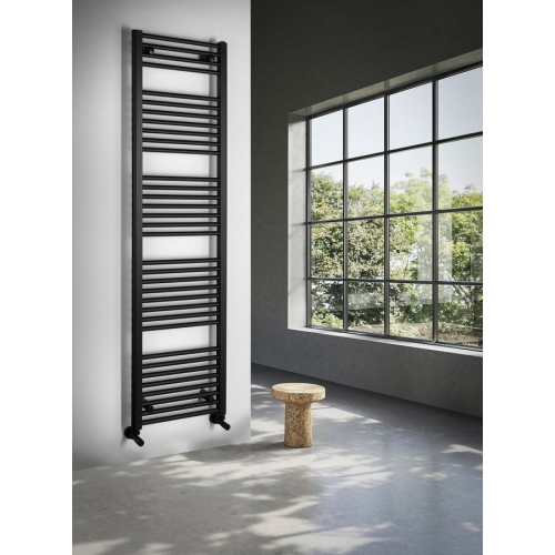 Aqualine ILR64B DIRECT grzejnik z bocznym przyłączem 450x1680mm czarny mat