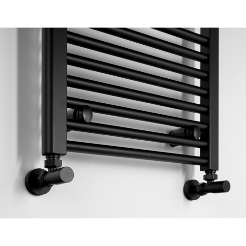 Aqualine ILR94B DIRECT grzejnik z bocznym przyłączem 450x960mm czarny mat