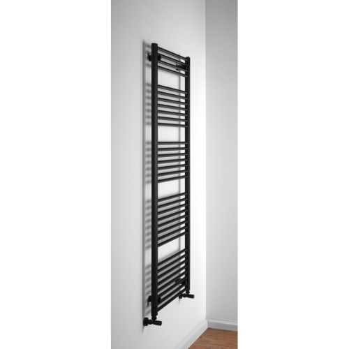 Aqualine ILR66B DIRECT grzejnik łazienkowy DIRECT grzejnik z bocznym przyłączem 600x1680mm czarny mat