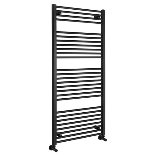 Aqualine ILR36B DIRECT grzejnik z bocznym przyłączem 600x1320mm czarny mat