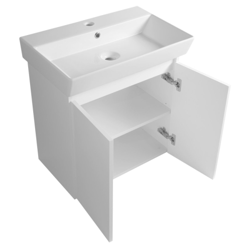 Aqualine PN255 PANEDA szafka umywalkowa 55x55x342cm biały