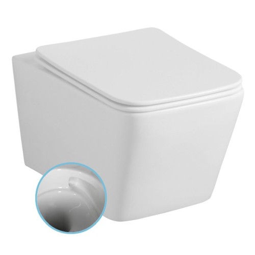 Sapho PZ102V PORTO wc wiszące Vortex Rimless 355x52cm biały