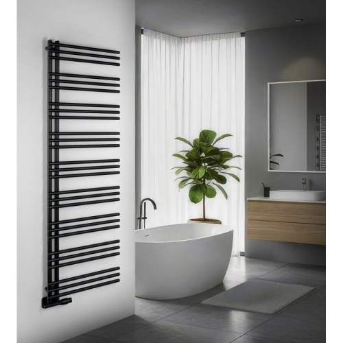 Aqualine PS517B POSEIDON grzejnik łazienkowy 550x1740mm czarny mat