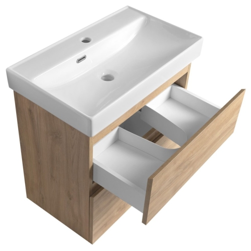 Aqualine AI368 ALTAIR szafka umywalkowa 615x60x37cm dąb emporio