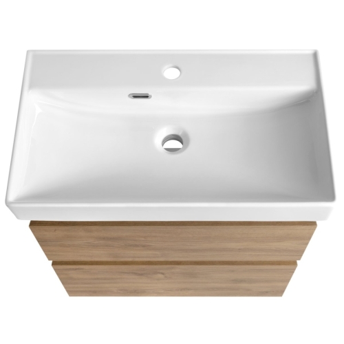 Aqualine AI368 ALTAIR szafka umywalkowa 615x60x37cm dąb emporio
