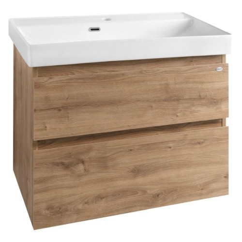 Aqualine AI388 ALTAIR szafka umywalkowa 76x60x37cm dąb emporio