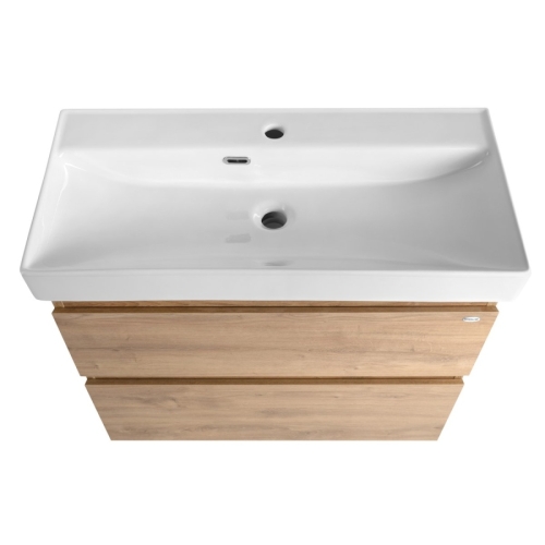 Aqualine AI388 ALTAIR szafka umywalkowa 76x60x37cm dąb emporio