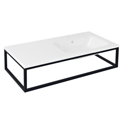 Sapho SKA810 SKA konsola pod umywalkę/blat 100x22x51cm czarny mat