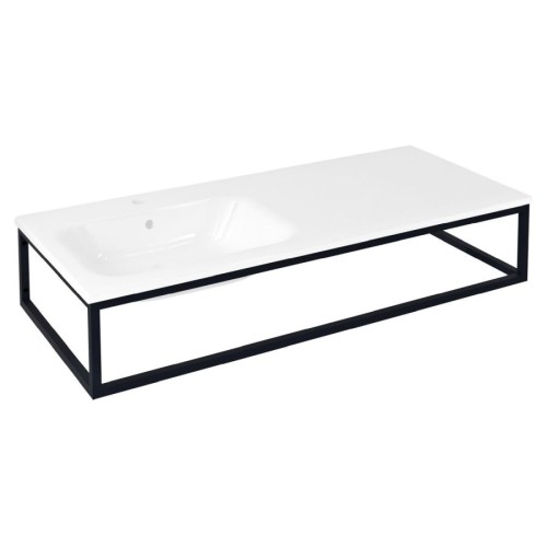 Sapho SKA820 SKA konsola pod umywalkę/blat 1197x22x51cm czarny mat