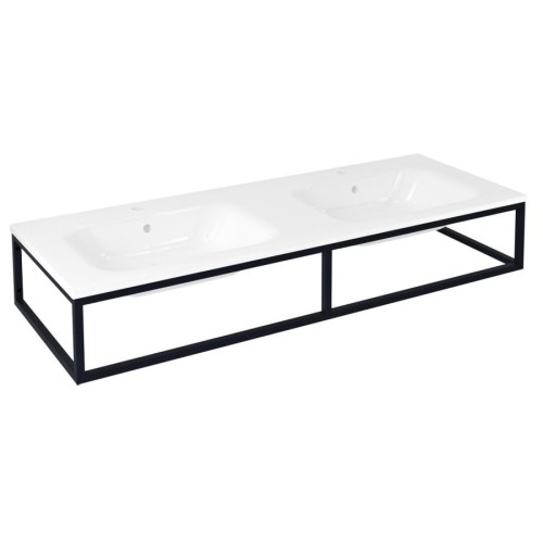 Sapho SKA840 SKA konsola pod umywalkę/blat 140x22x51cm czarny mat