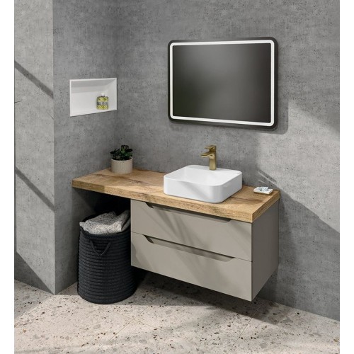 Sapho KSET-091 WAVE 80 zestaw łazienkowy agila/dąb Rover