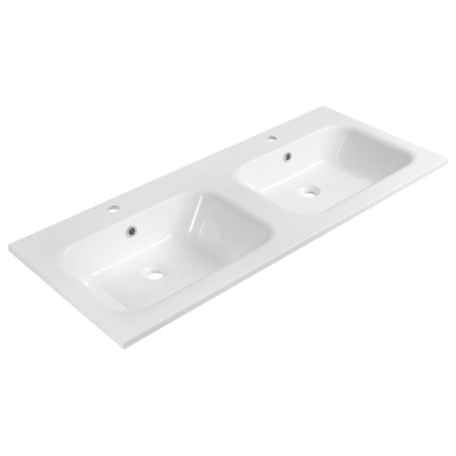 Sapho AC121 ARECA umywalka podwójna kompozytowa 121x515cm biały