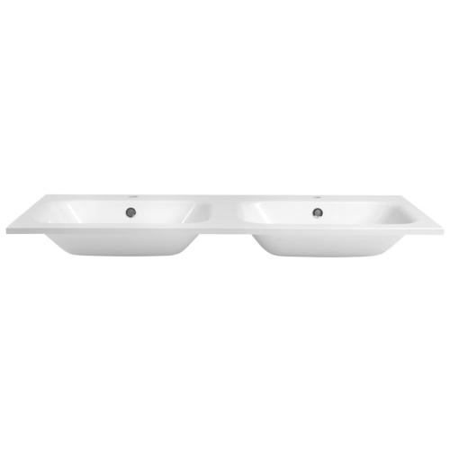 Sapho AC121 ARECA umywalka podwójna kompozytowa 121x51.5cm biały