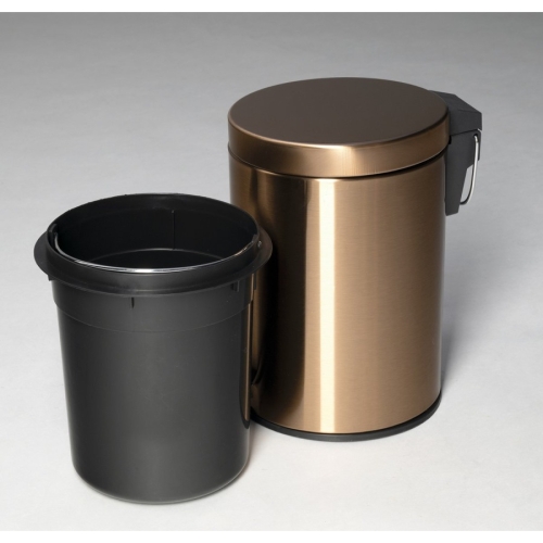 Sapho XJ011PG X-ROUND COPPER kosz na śmieci 3l miedź mat