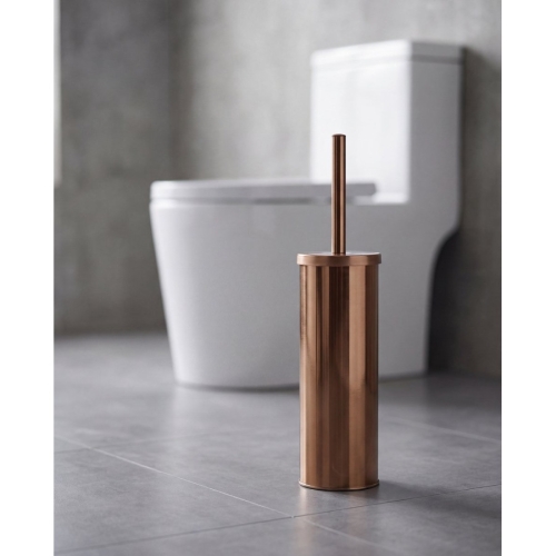 Sapho XJ012PG X-ROUND COPPER szczotka wc do postawienia miedź mat
