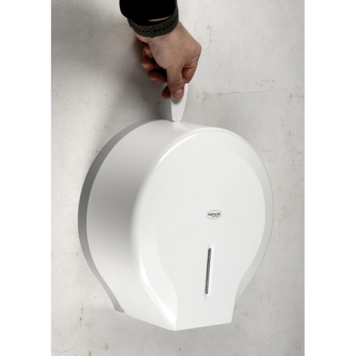 Aqualine 1318-48 OLMO zasobnik papieru toaletowego na rolę o średnicy max. 26cm 265x280x130mm ABS biały