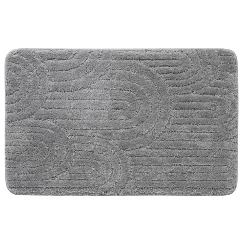 Aqualine NI8593 RIST dywanik łazienkowy 50x80cm 100% polyester antypoślizgowa szary