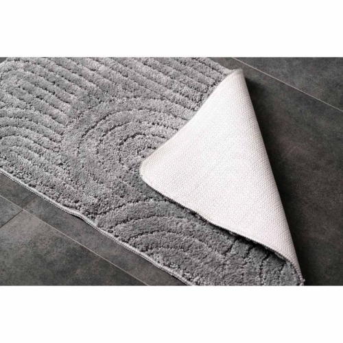 Aqualine NI8591 RIST dywanik łazienkowy 50x80cm 100% polyester antypoślizgowy czarny