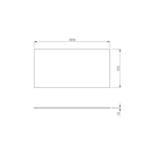Sapho NR610-0101 SKA blat Rockstone 101x12x515cm biały mat