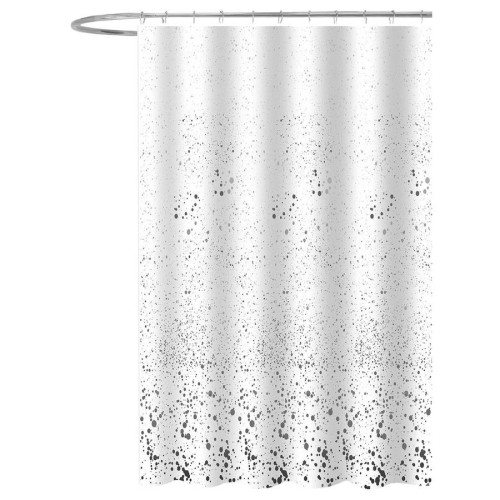 Aqualine ZV042 Zasłona prysznicowa 180x180cm polyester biały kaňky