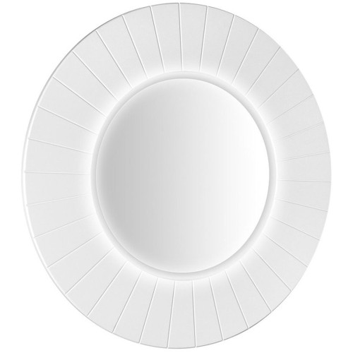 Sapho LR950-3131S LUMIRO STRIP okrągłe lustro z oświetleniem LED w ramie średnica 90cm biały mat