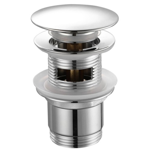 Aqualine Korek click-clack do umywalki duży grzybek chrom TF70001