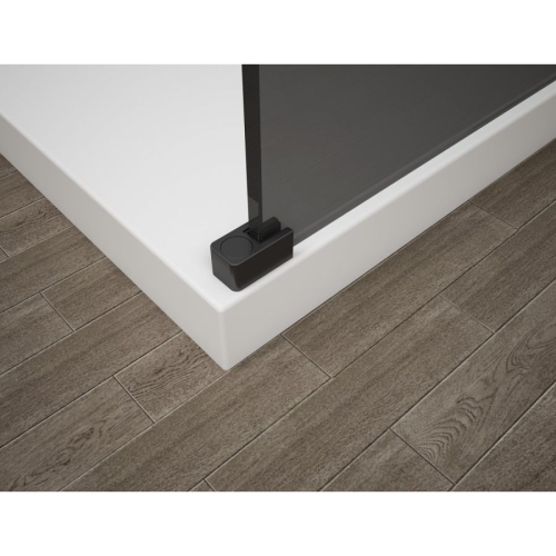 Polysan ES1411-02 Esca Black Matt kabina przysznicowa Walk-In szkło mat dymione 1100 mm