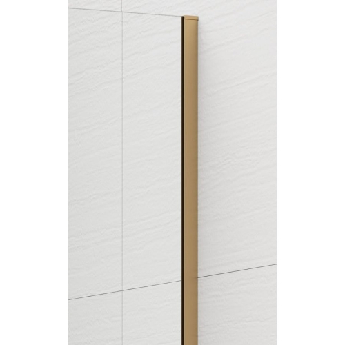 Polysan ES1411-04 Esca Gold Matt kabina przysznicowa Walk-In szkło mat dymione 1100 mm