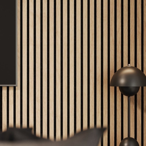 SAMONA 54-240-11-86-12 DELUXE panel akustyczny 2400x520x18mm dąb/czarny