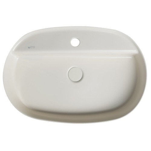 Isvea INFINITY OVAL umywalka ceramiczna nablatowa 60x40cm ivory 10NF65060-2K