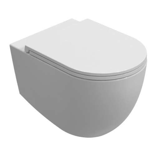 Isvea 10NF02003 INFINITY miska wc wisząca Vortex Rimless 365x53cm biały