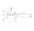 Odpływ liniowy Wiper MCR Revers Snake 100 cm Gold mat 500.0701.46.100
