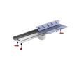 Odpływ liniowy Wiper New Invisible ZK Curling 120 cm szlif/mat 500.0808.00.120