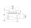 Odpływ liniowy Wiper New Invisible ZK Drop 35 110 cm szlif/mat 500.0806.00.110