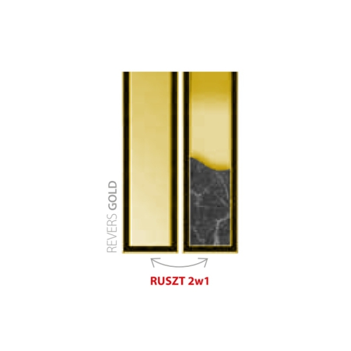 Odpływ liniowy Wiper MCR Revers Curling 60 cm Gold szlif 500.0704.45.060