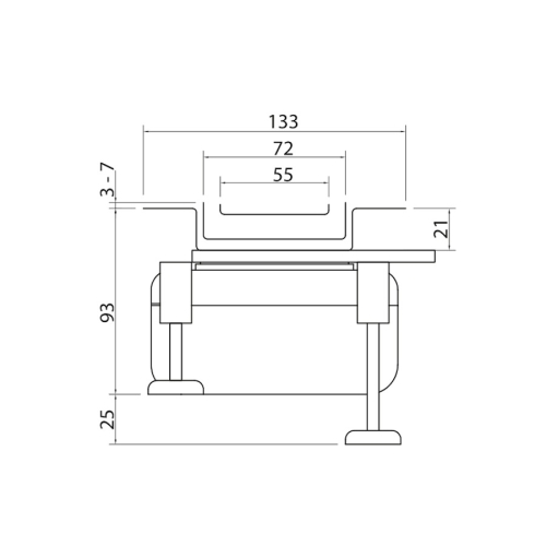 Odpływ liniowy Wiper New Invisible ZK Curling 120 cm szlif/mat 500.0808.00.120